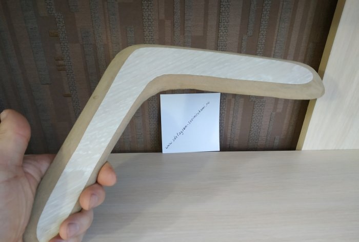 Boomerang from leftover laminate