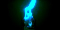 A simple experiment - Blue flame