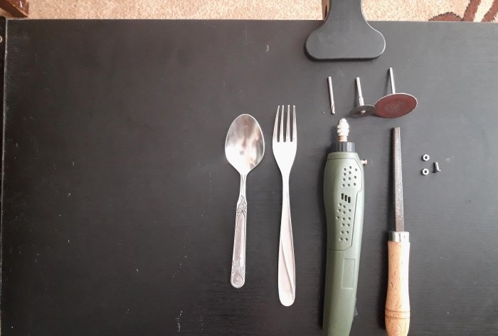 DIY folding fork-spoon