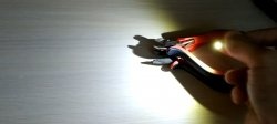 DIY mini flashlight keychain