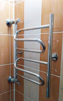 DIY heated towel rail installation