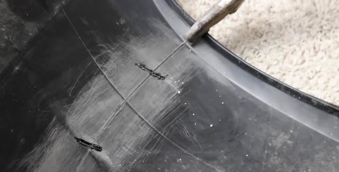 How to repair a crack on a car bumper