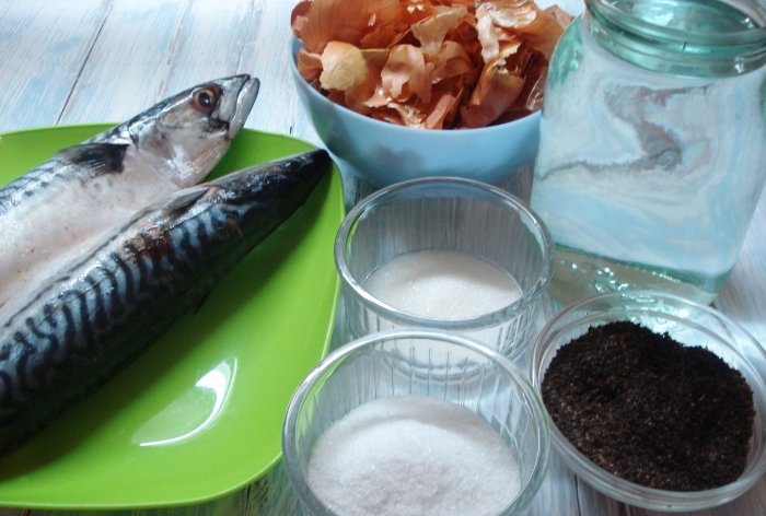 Lightly salted mackerel in a bottle