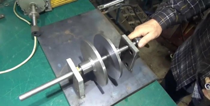 Homemade threading machine