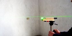 How to make a simple laser level from a pointer