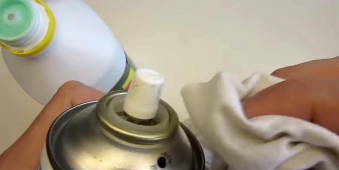 How to make a reusable aerosol from a regular one