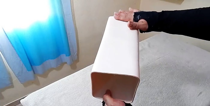 How to turn a round PVC pipe into a square one