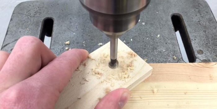 DIY template for furniture dowels