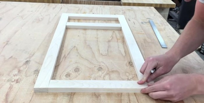 DIY template for furniture dowels