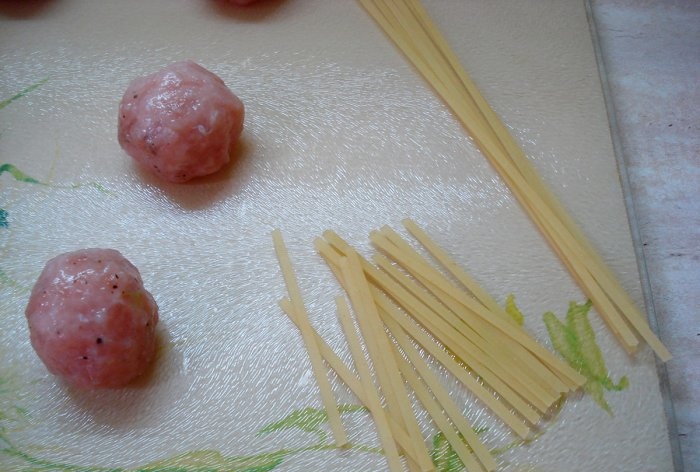 Children's soup with octopus