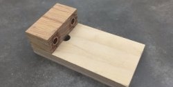 DIY template for furniture dowels