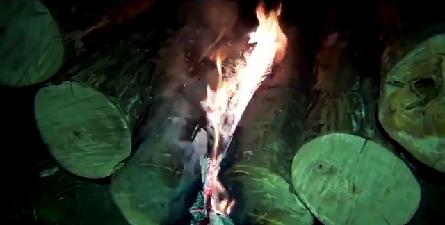 Self-sustaining long-burning fire