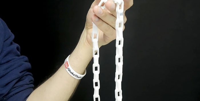 How to make a chain from PVC pipe