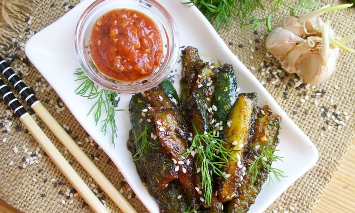 Cooking fried cucumbers