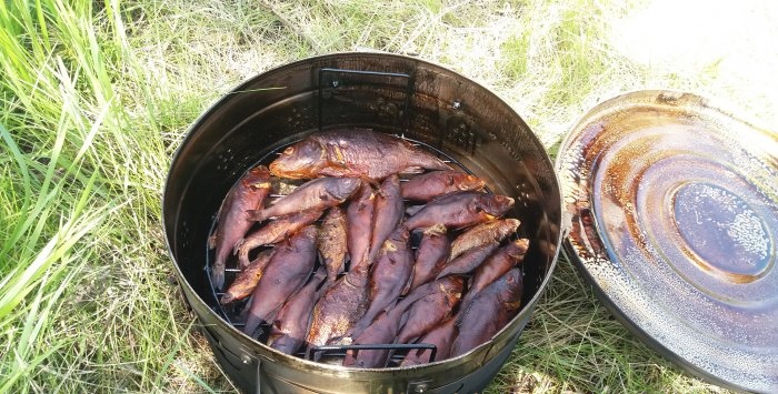 Smoking fish while fishing quickly is simply delicious My report