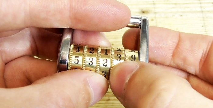 How to turn a bolt into a combination lock