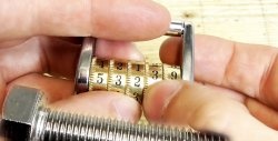 How to turn a bolt into a combination lock