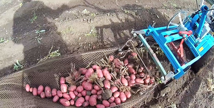 How to improve a walk-behind potato digger