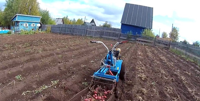 How to improve a walk-behind potato digger