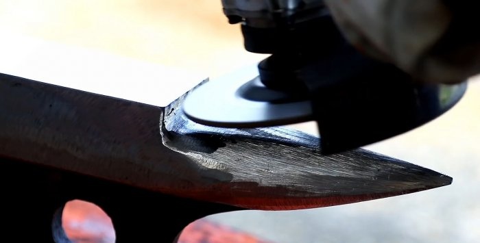 How to make an anvil from an old piece of rail