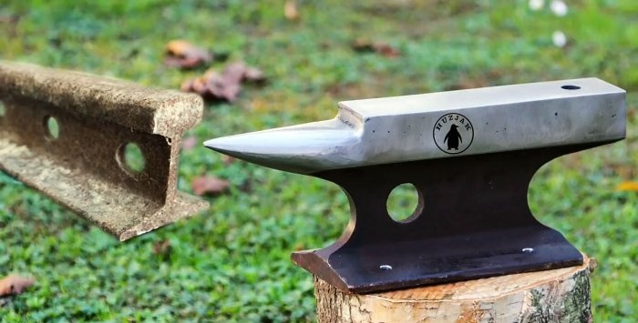 How to make an anvil from an old piece of rail