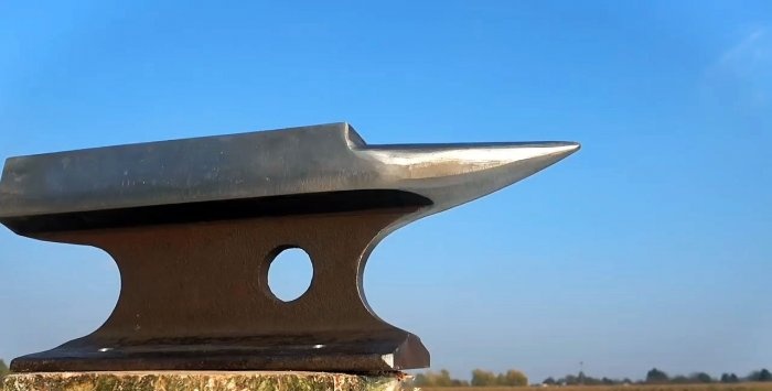 How to make an anvil from an old piece of rail