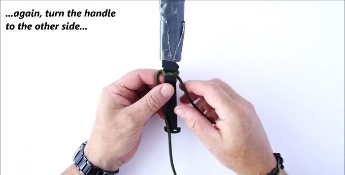 The fastest and easiest way to make a knife handle