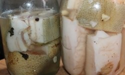 How to pickle lard in brine