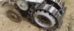 Lugs for a walk-behind tractor made from old VAZ wheels