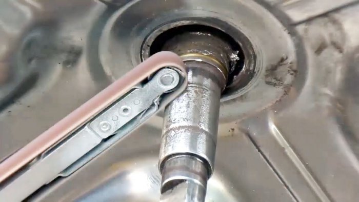 How to restore a weakened shaft for a bearing