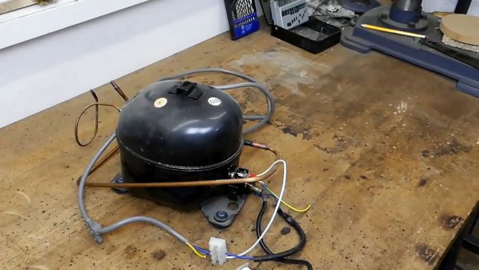 How to convert a refrigerator compressor into a vacuum pump