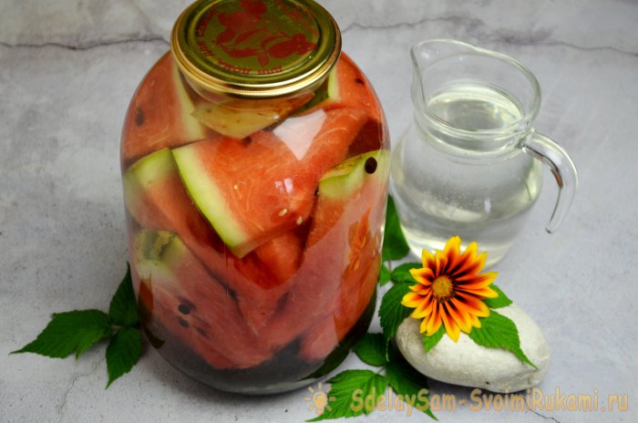 Pickled watermelons for the winter