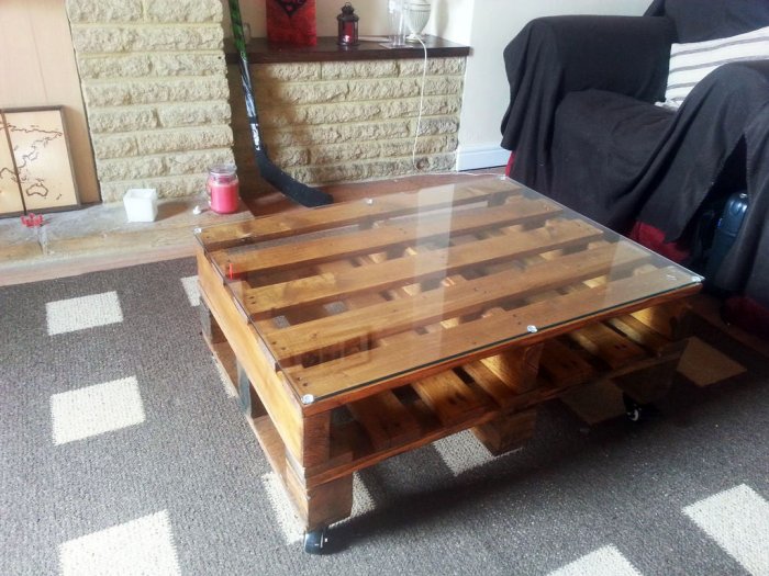 How to turn old pallets into a beautiful coffee table