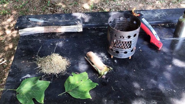 How to start a fire with a bottle