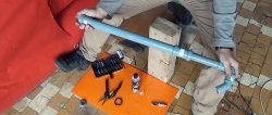 How to make a hand pump for pumping water out of PVC pipes