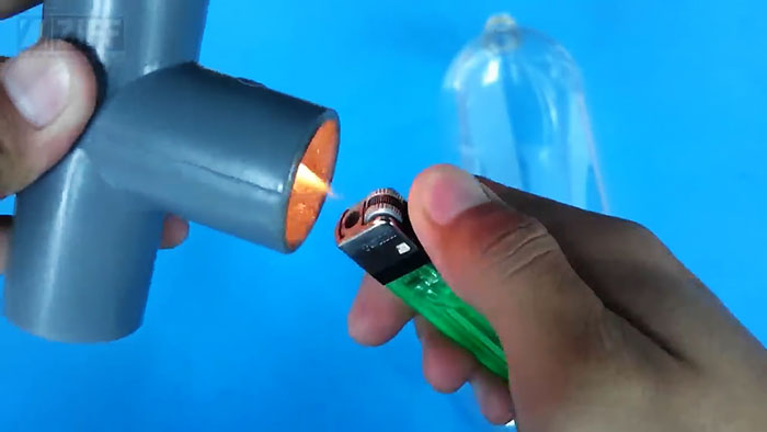 Mini-wash from leftover PVC pipes and bottles