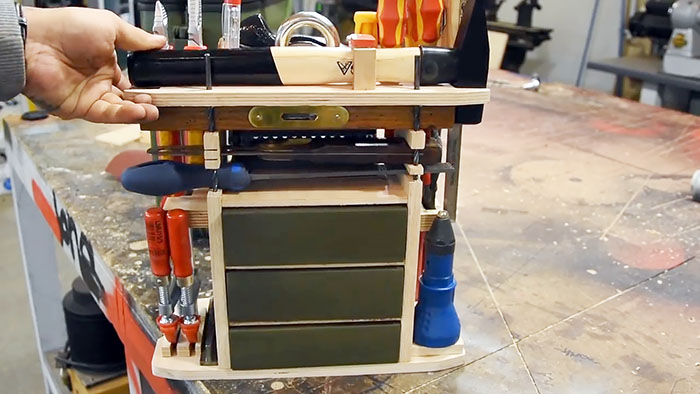 Cool tool box made from an old canister