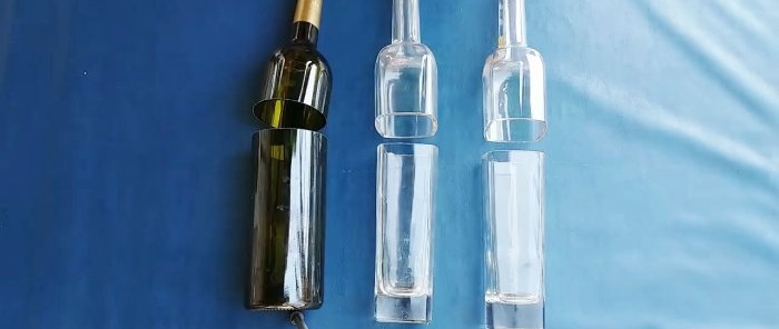 How to make glasses from glass bottles