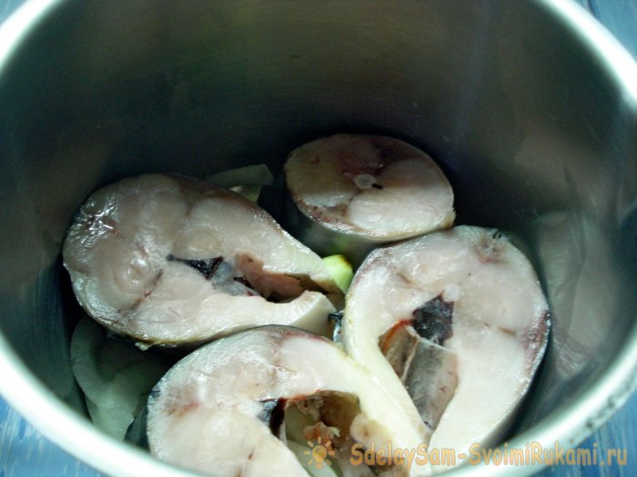 Frozen mackerel snack in 5 minutes