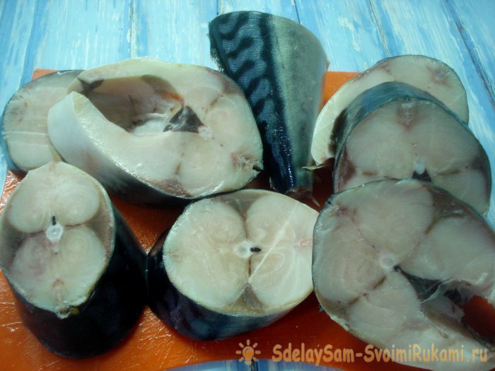 Frozen mackerel snack in 5 minutes