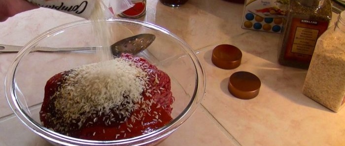 Now I no longer make cabbage rolls without a screwdriver. Men's life hack