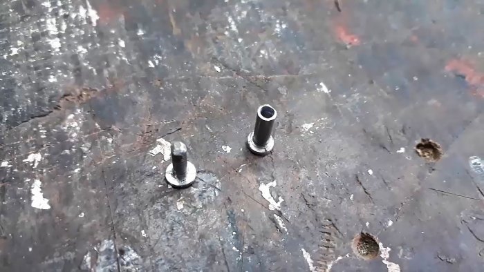 How to make rivets from nails