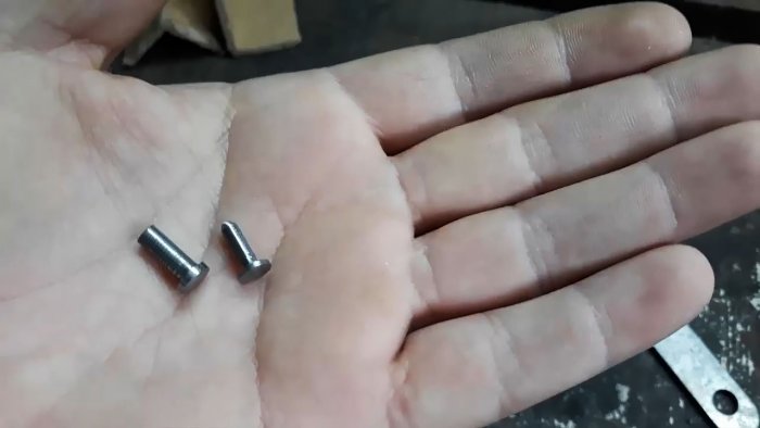 How to make rivets from nails