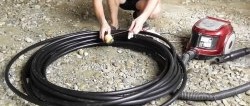 How to quickly and easily pull a cable through a PVC pipe or corrugation