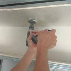 Installation of recessed soffits to a plasterboard ceiling box