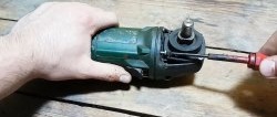 How to convert an angle grinder to 12 V