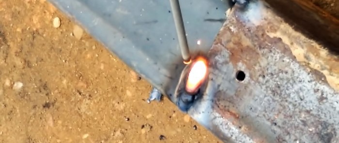 Thin metal welding method