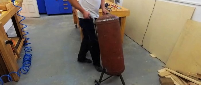 How to make a sandblaster from a gas cylinder