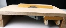 How to make a compact table saw from a grinder