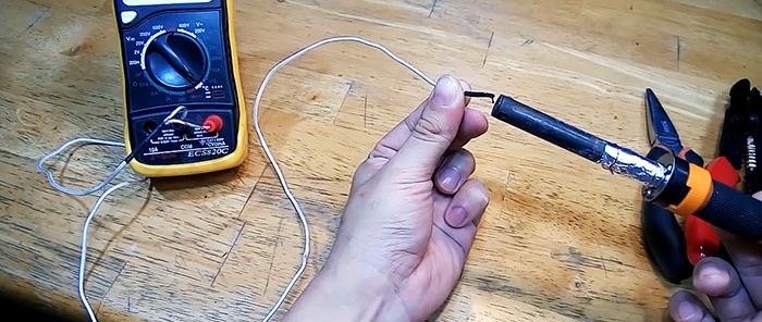 How to quickly convert a soldering iron into a soldering iron